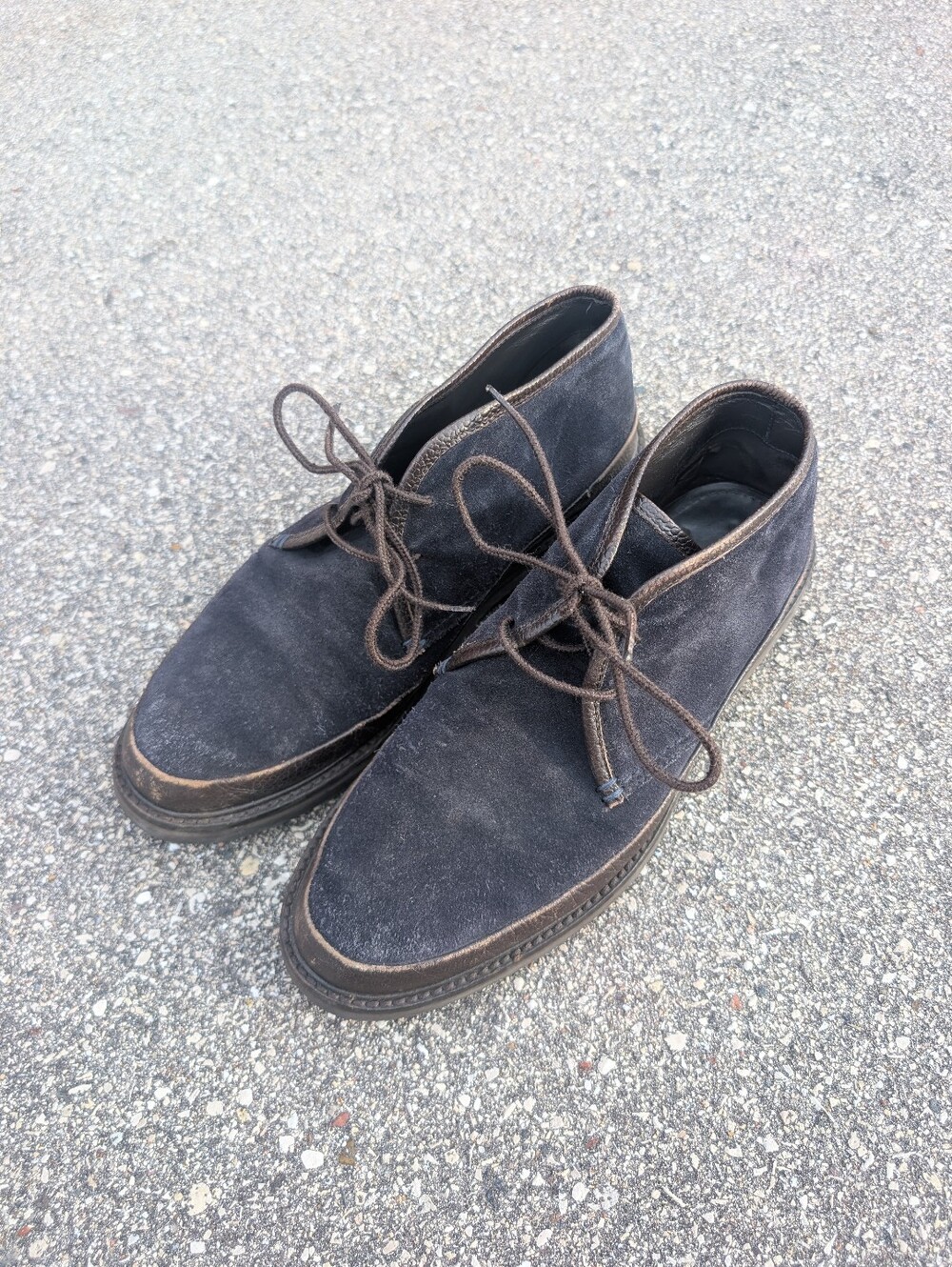 Ermenegildo Zegna Men's Trivero Suede & Leather Ankle Boots Size 8.5